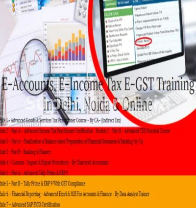 Accounting Course with free SAP FICO Certification, Best Income Tax and GST Course in Delhi by "SLA Consultants"